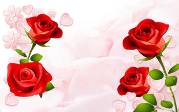 Vysoká Kvalita Prispôsobiť veľkosť krásne Moderné okenné záclony červené ruže kvet okenné záclony štýl