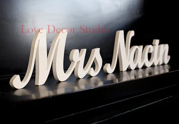 Svadobný stôl dekorácie Mr & Mrs prihlásiť svadobný dar Pána & meno s priezviskom svadobné prihlásiť milú, tabuľky, fotografie prop