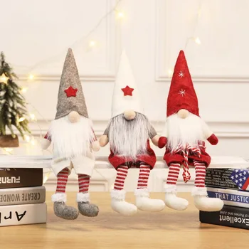 Vianočné dekorácie doll Švédsko Vianoce, Santa Claus kuvika oblečenie pre bábiku cartoon Santa gnome bábika Švédsko