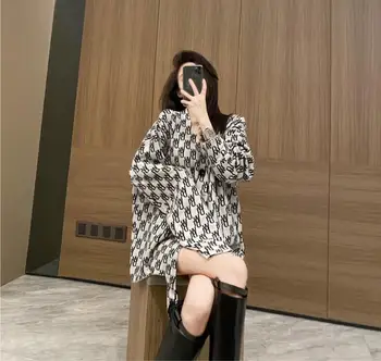 Pletené vlnené tvaru Voľné Cardigan Sveter pre Ženy Indie Oblečenie Harajuku Kpop kórejský Štýl Ženské Oblečenie, Streetwear