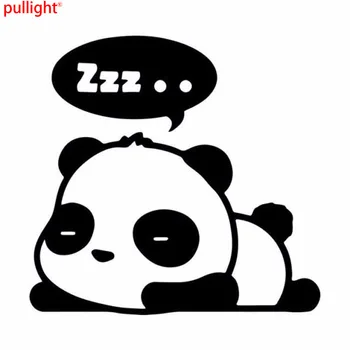 15 cm*14.3 cm Auta Styling Karikatúra Roztomilý Panda Spanie ZZZ Nálepky