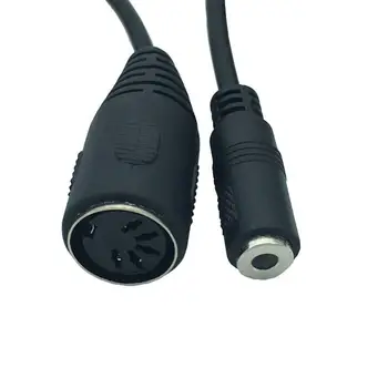 LBSC DIN 3,5 mm Kábel, 50 CM 5 Pin DIN Samica na 3,5 MM Žena SmartPhone AUX Hlava telefón Stereo Jack Adaptér Vstup Kábla 1,5 m