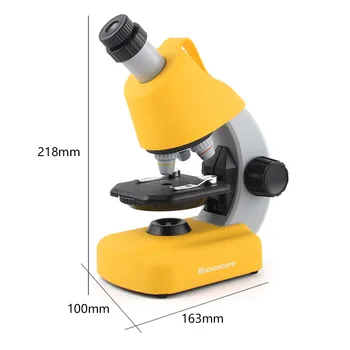 Č.XD168-003 100x/400x/1200x LED Rafinované, Vedecké Nástroje, Hračky, Nastavený pre Deti Deti Mikroskopom Vysoké Rozlíšenie Mikroskopom