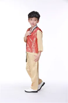 CHLAPEC JE kórejský Kostým Mužov Hanbok Južná Kórea Národ Oblečenie Výkon Nosenie Detí Tanečné Oblečenie