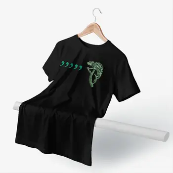 Chameleon T Shirt Comma Chameleon T-Shirt Bavlna Short-Sleeve Tee Tričko Muž Roztomilý Plus Veľkosť Vytlačené Tričko
