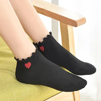 Čipky Ponožky Pre Ženy Roztomilý Bavlna Pevné Pružné Sily Calcetines Kliešte Priedušná Krátke Krásne Ponožky Pre Ženy