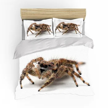 3D Tlač Spider posteľná bielizeň Nastaviť Kráľovná/King/Single obliečky na Vankúše Perinu Posteľ Nastaviť prehoz cez posteľ Obliečky Bez nároku na Lôžko List