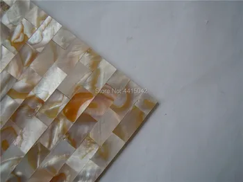 Bezšvové dapple sladkovodné perleť mozaikové dlaždice pre domáce dekorácie backsplash a kúpeľňa 1 meter štvorcový/veľa AL055
