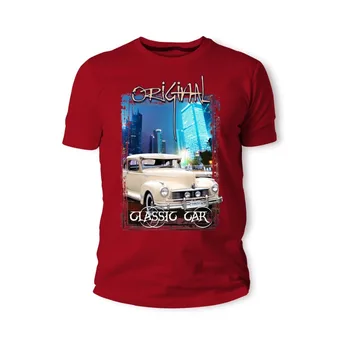 Britský Classic Legend Auto Vintage Retro Hudson Classic Deluxe Braun Creme Auto 2019 Nové Muži T-Shirt Voľné Oblečenie, Lacné Tees