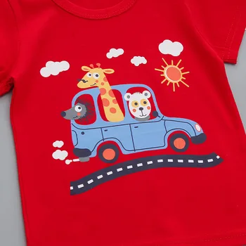 Nové detské Letné Cartoon Oblečenie Baby Boy Dievčatá Bežné Tričko Šortky 2ks/nastaví Deti Dojčenské Oblečenie Batoľa Bavlna Tepláková súprava