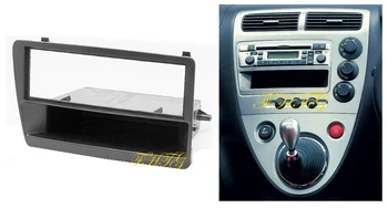 Gps navigácia fascia panel,autorádio, Fascia je vhodný pre 2001-2005 Honda Civic, 1DIN (RHD),Jeden Din Car Audio Rám