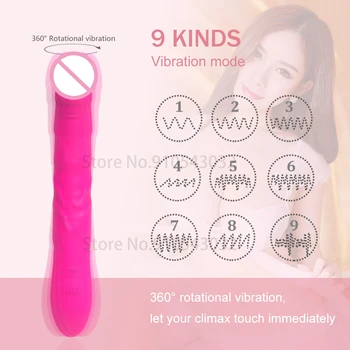 G-Spot Vibrátor, Dildo Silikónové Otočené Vodotesný Vibrátor Žena Masturbator Klitorisu Masér Sexuálne Hračky pre Ženy, Sex Produkty
