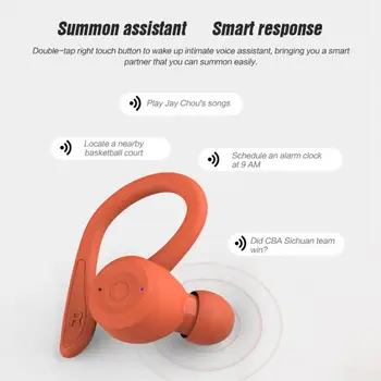 TWS Bluetooth 5.0 Slúchadlá Bezdrôtové Slúchadlá Ucho Šport Beh Slúchadlá Slúchadlá 3D Stereo Zvuk S Mic Plnenie Box