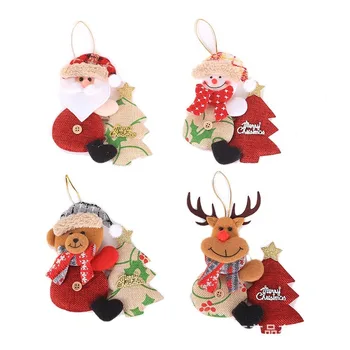 Nový Rok 2021 Cute Santa Claus/Snehuliak/Anjel Vianoc Bábiky Noel Vianočný Strom Dekorácie pre Domov Vianoce Navidad 2020 Deti Darček