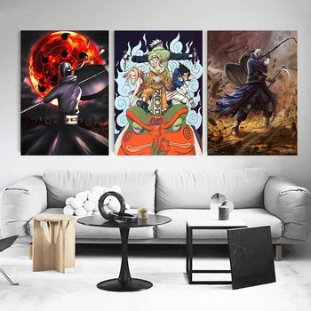 HD Tlač Plagátu Naruto Anime Plátno na Maľovanie na Stenu Umenie Deti Spálňa, Domáce Dekorácie