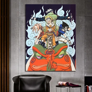 HD Tlač Plagátu Naruto Anime Plátno na Maľovanie na Stenu Umenie Deti Spálňa, Domáce Dekorácie