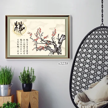 Abstraktnú olejomaľbu Tlač na Plátno Čínsky Štyri Kvet Plátno Art Tlač Plátno na Maľovanie na Stenu Umenie Obrázok pre Home Decor