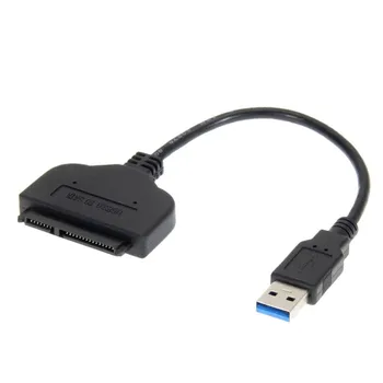 100ks Super Rýchlosť micro USB Kábel Konektor USB 3.0 Na SATA 22 Pin 2.5 Palcový Pevný Disk Ovládač, Adaptér, Kábel Converter Podpora