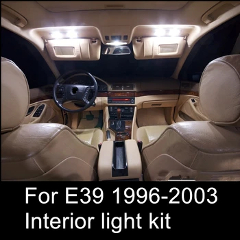 Shinman 18pcs doprava zadarmo, bez chýb Interiérové LED Svetla Kit pre BMW série 5 E39 525i 528i 530i 540i M5 accessorie 1996-2003