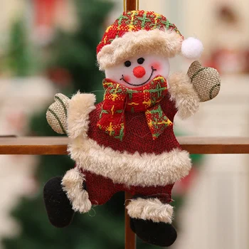 Šťastný Nový Rok Vianočné Ozdoby DIY Vianočné Darčeky Santa Claus Snehuliak Strom Prívesok Bábika Zavesiť Dekorácie pre Domov