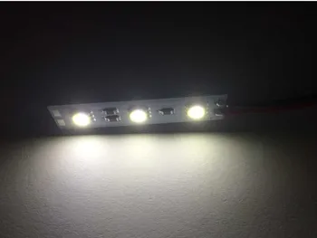 100ks 5050SMD LED Panel Svetlo Biela/Teplá Biela/R/G/B 3LED 5CM Kabinetu Pevné LED Pásiky DC12V Predviesť LED Pevný Pás 3 LED modul