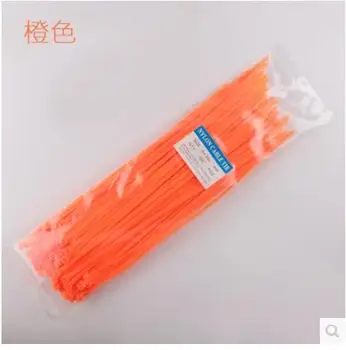 5*300mm Farebné kábel kravatu kábel väzby vysokej teplote odolný kábel opaskom