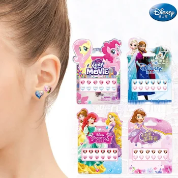 Disney Mrazené Princezná detské Ucho Nálepky Cartoon Deti Nepremokavé Zdobiť Náušnice Diamond Nálepky, hračky pre deti,