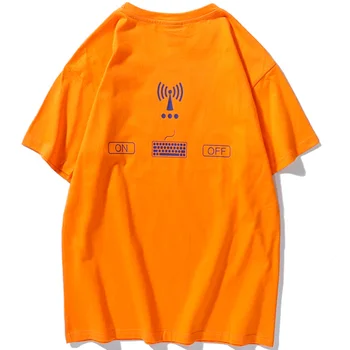 Aolamegs pánske T-Shirts Hip Hop List Tlač Krátke Sleeve T-shirt Mužov Lete Ležérne Módne High Street Harajuku Mužov Oblečenie