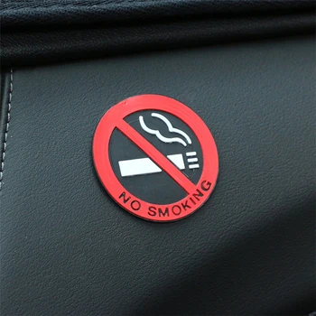 3pc gumy zákaz fajčenia prihlásiť upozornenie výstražné znamenie nálepka pre Peugeot 206 207 208 301 307 308 407 2008 3008 4008 Mazda 2 3 5 6