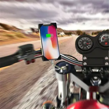 2019 Najnovšie Módne Univerzálne Motocyklové Motorke Mobilný Telefón Majiteľa Pevné X Uchytenie Objímkou Pripojit USB Nabíjanie