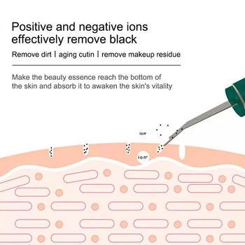 MAKEGINA Ultrazvukové Pokožky Práčky Ion Hĺbkové Čistenie Blackhead Odstraňovač Peeling Lopatu Akné Pórov Cleaner Exfoliačný Face Lifting