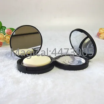 20pcs/veľa 58.8 mm Prázdne Kozmetické Black Eyeshadow Prípade tvoria Kompaktný Prášok s Hliníkovým Pan Krásy Kontajner Okno so zrkadlom