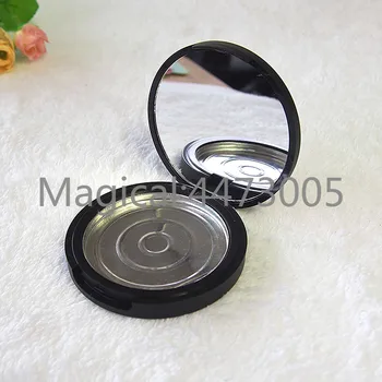 20pcs/veľa 58.8 mm Prázdne Kozmetické Black Eyeshadow Prípade tvoria Kompaktný Prášok s Hliníkovým Pan Krásy Kontajner Okno so zrkadlom