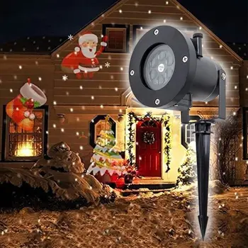Mini Vianočné Snehuliak Projektor svetlá Vonkajšie DJ, Disco Svetlá LED Krajiny Lampa Nepremokavé Dekorácie pre Domov