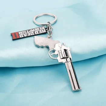 Red Dead Redemption prívesok na Pištole Zliatiny Keychain Príslušenstvo Krúžok na kľúče Prívesok Charms Keychains pre Dámy