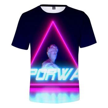 Móda Vaporwave 3D Tlač T-shirt chlapcov/dievčatá Móda Voľný čas Krátky rukáv Harajuk T shirt Vaporwave 3D Tlač novinkou v pohode tees