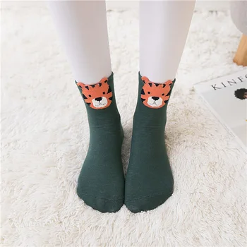 [COSPLACOOL]Roztomilý Zvieratá Zábavné Ponožky Kawaii Tiger Panda Ponožky Ženy Cartoon Harajuku Meias Calcetines Mujer Divertidos Sokken