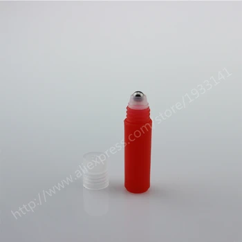 Doprava zadarmo 10pcs/veľa 2ml plastové prejdite na fľaše pre esenciálne oleje 2cc červená roll-on naplniteľné parfum fľašu