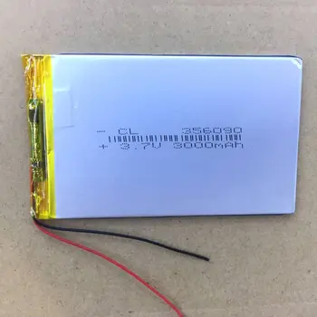 3,7 v li po li-ion batérie lítium-polymérová batéria 3 7 v lipo li ion nabíjateľná lítium-iónová batéria pre 356090 3000mAh Tablet batérie