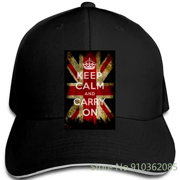 Vintage Udržať Pokoj a Vykonávať A Vlajkou Úniu Jack Black Jednoduché Mládež nastaviteľné čiapky šiltovku Muži Ženy