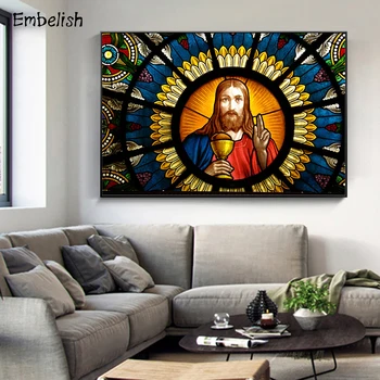 1 Ks Hot Moderného Domova Obrázky Pre Obývacia Izba Ježiša Krista Portrét HD Sprej, Olej Na Plátne Obrazy na Stenu Umenie Plagáty