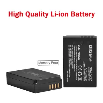 LP-E12 E12 Batérie 2 Pack Li-ion akumulátor, Kompatibilný s Rebel SL1, M2, M10, M50, M100, Rebel SL1, 100D fotoaparát
