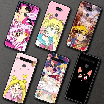 Pre LG K41s K61 K40s K40 K50 K50s G6 G7 G8 K31 K42 K52 K62 K71 Silikónové Mäkké Telefón Prípade Zadný Kryt Sailor Moon Amín