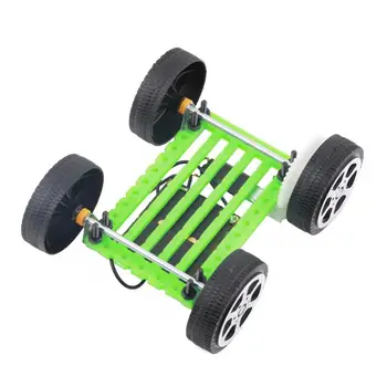 1Pcs Mini Solárna Hračka DIY Auto Deti Vzdelávacie Puzzle IQ Gadget Hobby Zelený Robot