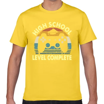 Topy T Shirt Mužov vysokej úrovni školy kompletný senior Fit Nápisy Geek Krátke Mužské Tričko XXXL