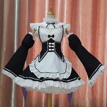 Re nula ram a rem cosplay re: nula kara hajimeru isekai seikatsu relife slúžka cosplay kostým lolita japonské anime kostýmy
