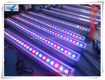 Doprava zadarmo 10pcs/veľa LED Floorlight Vodeodolné IP65 36x3w RGB Wall Washer Lampa Lineárny Čiarový Svetlo DMX Pásy, Osvetlenie, Diskotéka