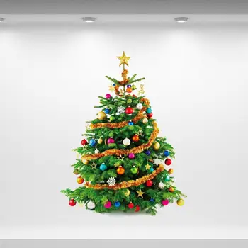 Vianočné Dekorácie Pre Domov Spálňa Samolepky na Stenu Nepremokavé Plesniam-dôkaz Tvorivé Vianočný Stromček Nálepky Tapety na steny