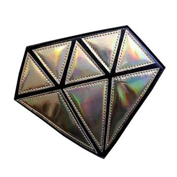 Aelicy Hologram Diamond Tvar Laser Holografické Ženy Messenger Tašky 2018 Reťazca PU Kožené Módne Dámske Tašky Crossbody
