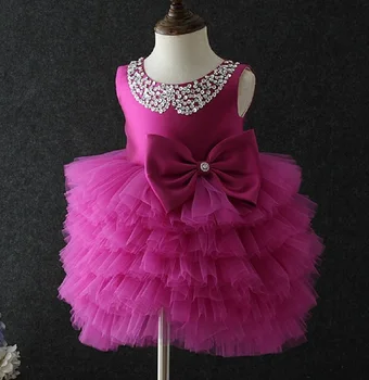 Dievčatá Šaty Svadobné Party Elegantné Loptu pestuje Tutu princezná šaty Narodeniny kostýmy Prijímanie Kvety Šaty Deti Oblečenie